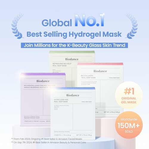 Biodance global best-selling hydrogel masks promotion