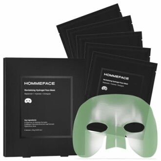 HommeFace Men's Revitalizing Hydrogel Mask Set